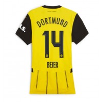 Fotbalové Dres Borussia Dortmund Maximilian Beier #14 Dámské Domácí 2024-25 Krátký Rukáv